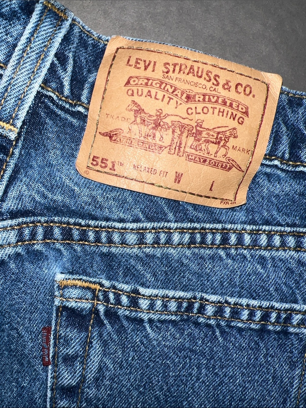 Levi's Blue Relaxed Fit Denim Shorts 551